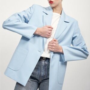 Equipment blue Cedric blazer jacket NWT size 4